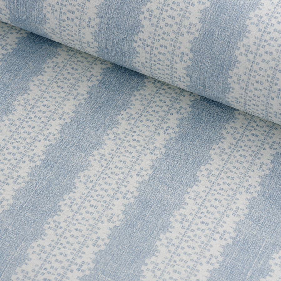 Torchon Stripe Wallpaper - Blueberry Pattern Peel & Stick Wallpaper for Bedroom, Living Room, Nursery Decor | Easy to Install & Removable