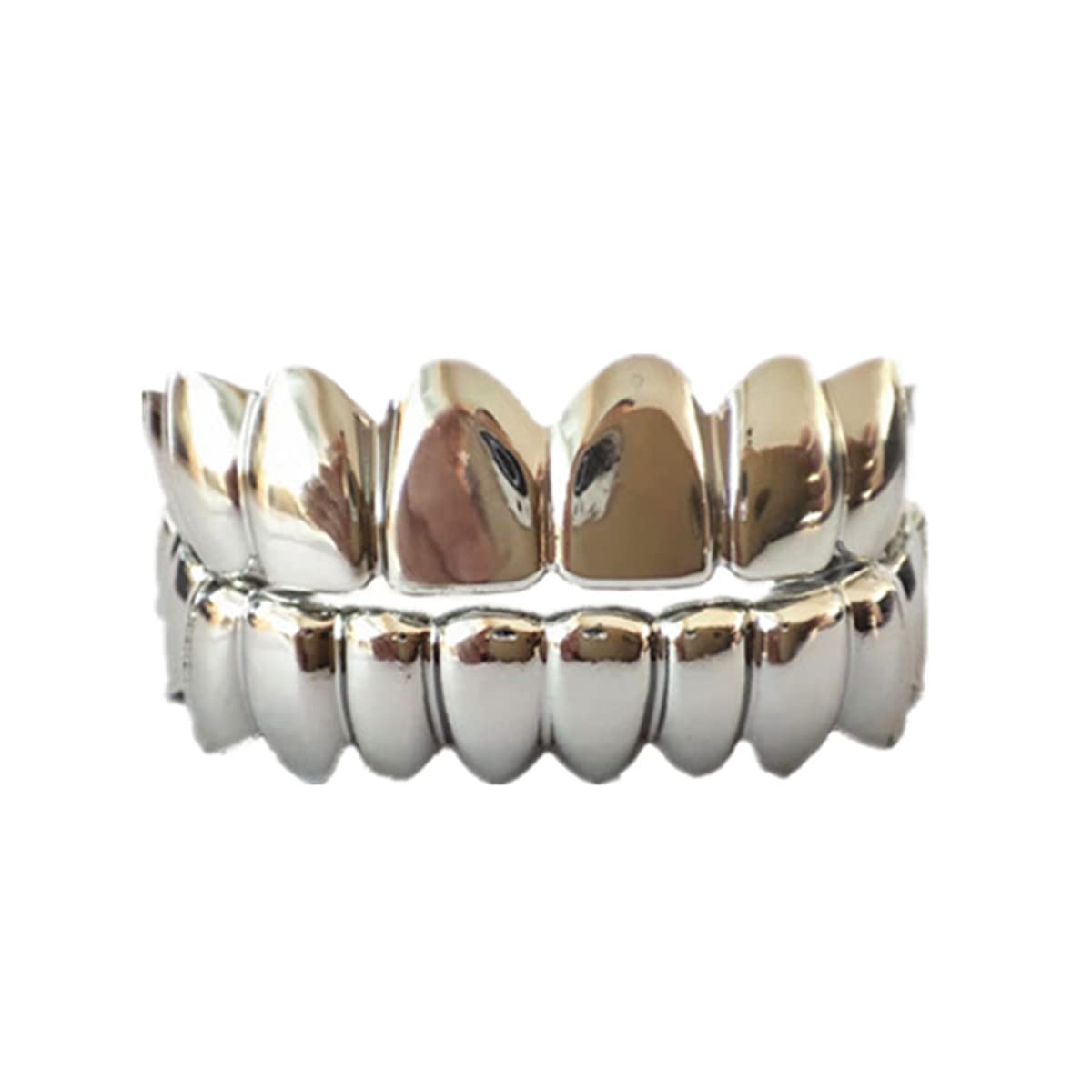 SowSmile 24K Gold Plated Silicone Gel Grillz - Custom Fit Gold Teeth Covers for Men & Women | Hip Hop Jewelry, Rap Style Accessories | Perfect for Concerts, Parties & Photo Shoots