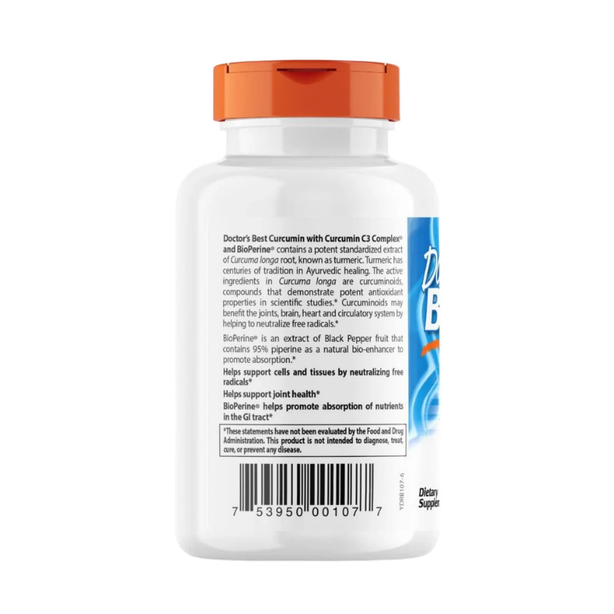 Doctor's Best High Absorption Curcumin 500mg - 120 Capsules | Turmeric Supplement for Joint Support & Inflammation Relief | Perfect for Daily Wellness & Active Lifestyles