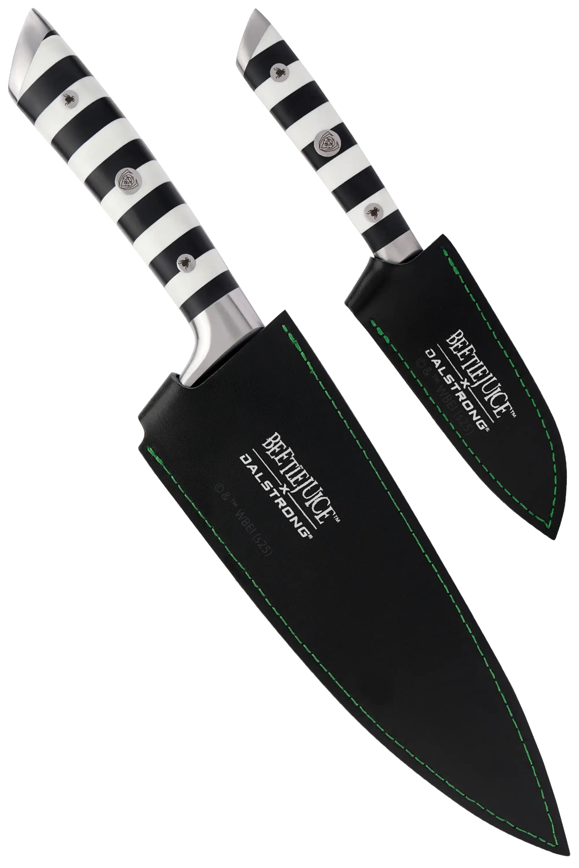 Premium 2-Piece Knife Set - Beetlejuice™ Themed Chef Knives by Dalstrong - Perfect for Halloween Cooking & Horror Movie Themed Kitchens
