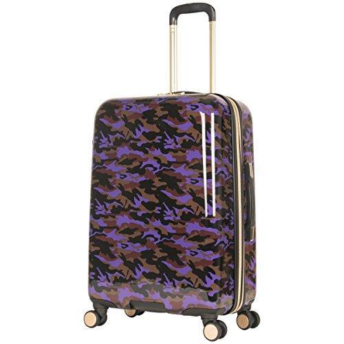Aimee Kestenberg Women's 24-Inch Camo Printed ABS & PC Film Expandable 8-Wheel Upright Suitcase - Perfect for Business Travel & Vacation Luggage