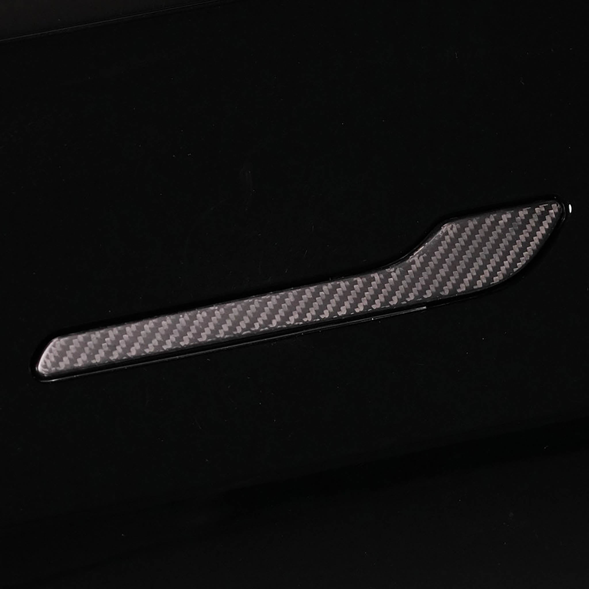 Premium Carbon Fiber Door Handle Covers for Tesla Model 3 Highland 2024+ | Plain Weave Design | Lightweight & Durable Exterior Upgrade | Perfect for Car Enthusiasts & Tesla Owners