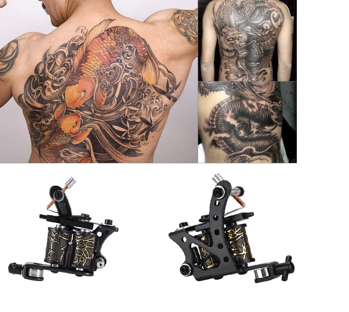 Professional VASADIGITL Coil Tattoo Machine Gun - Tattoo Motor for Shading & Lining - Ideal for Beginners & Artists - Perfect for Studio Work & Home Tattoo Practice - Black