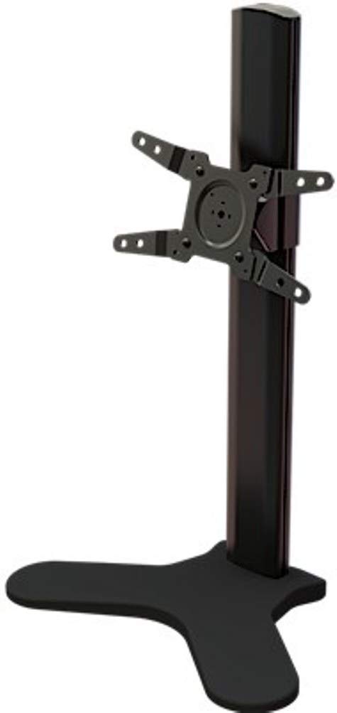 Adjustable Single Desktop Tilt Floor Stand Mount for 13-34 Inch Monitors - Perfect for Home Office, Gaming Setup & Conference Room Displays