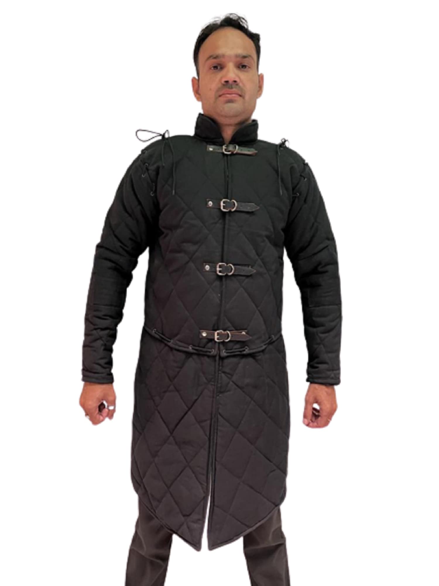 Medieval Gambeson - Thick Padded Cotton Viking Armor Costume with Long Sleeves for LARP, Cosplay & Renaissance Fairs | Historical Reenactment Wear