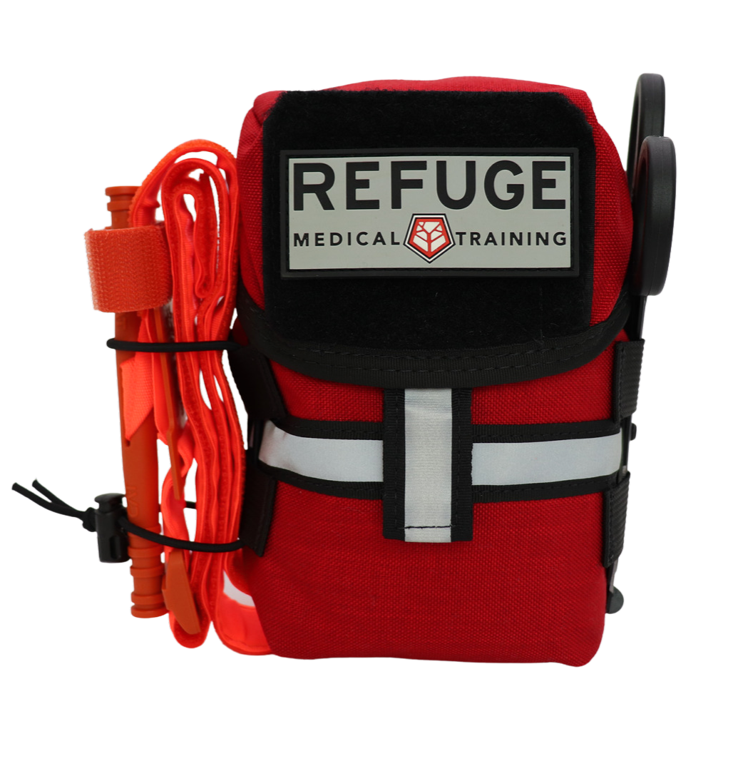 BearMin 2.0 Individual First Aid Kit (IFAK) - Compact Emergency Medical Supplies for Hiking, Camping & Survival - Trauma Pouch with Bandages, Tourniquet & First Aid Essentials