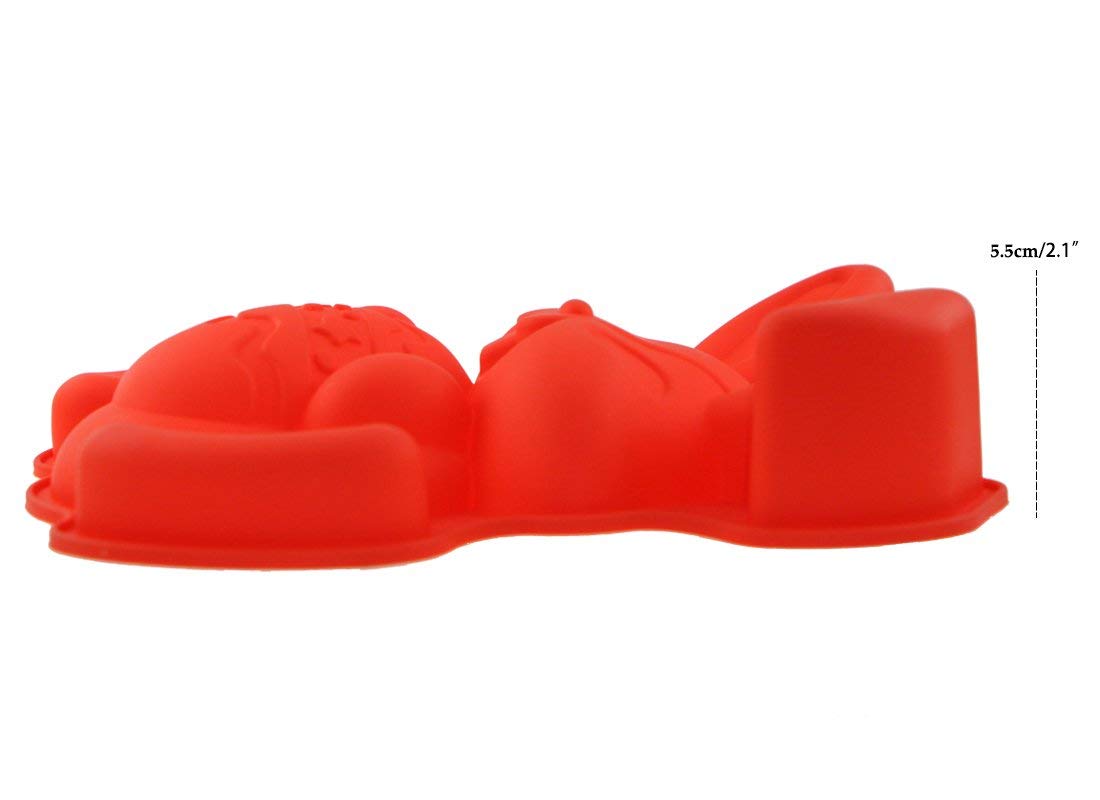 Non-Stick Silicone Easter Bunny Rabbit Holding Egg Cake Pan Mold - Perfect for Baking Cakes, Cupcakes, and Desserts - Ideal for Easter Celebrations, Holiday Parties, and Home Baking