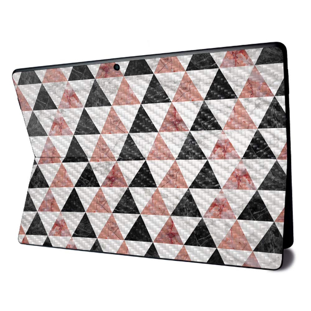 Premium Carbon Fiber Skin for Microsoft Surface Pro X - Marble Pyramids Design | Textured Protective Cover | Easy Application & Removal | Made in USA | Perfect for Work, Travel & Daily Use