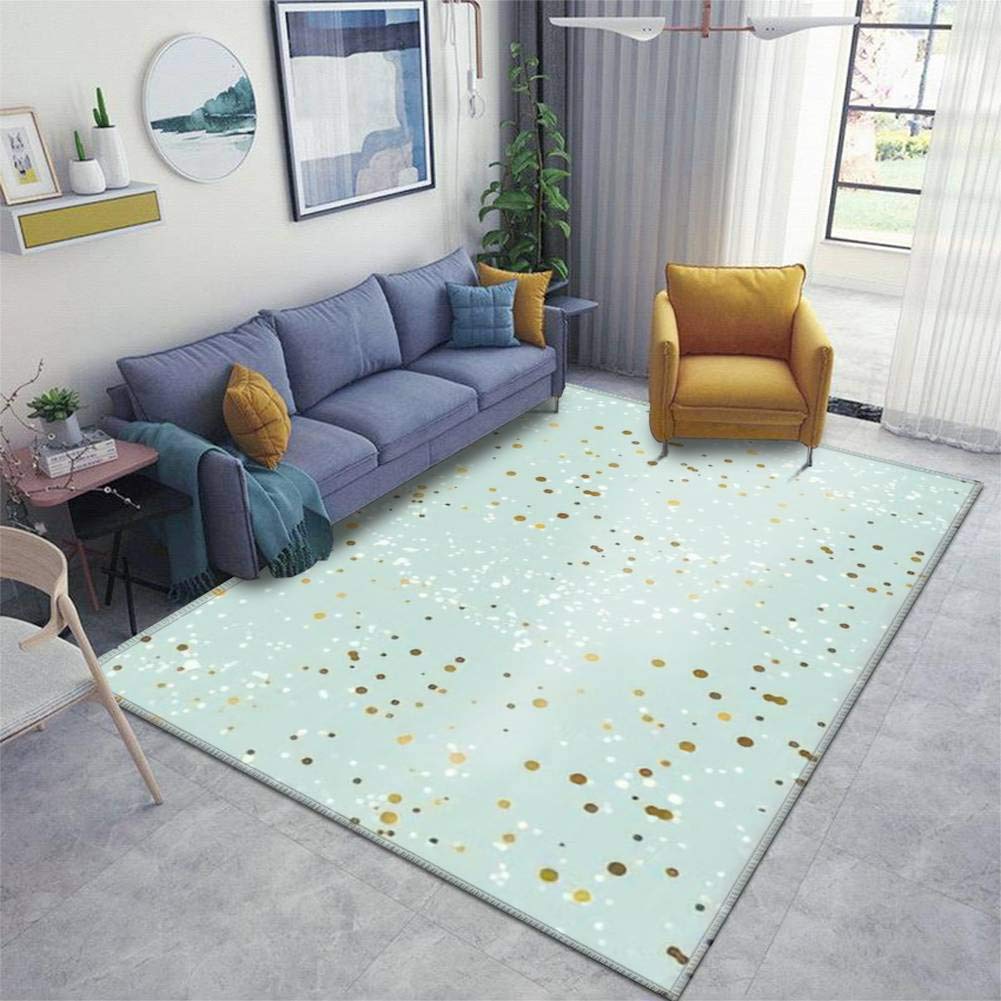 Luxury Non-Slip Snow Pale Area Runner Rug Pad - Thickened Seamless Pattern Winter Doormat for Living Room, Entryway, Indoor & Outdoor Use - Perfect for Home Decor and Floor Protection