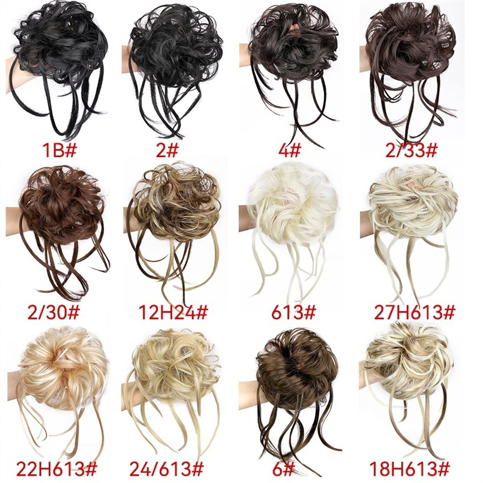Messy Bun Hair Piece for Women - Synthetic Long Tousled Wavy Hair Bun Extensions | Ponytail Hairpieces with Elastic Band | Perfect for Chignon, Updos & Everyday Hairstyles