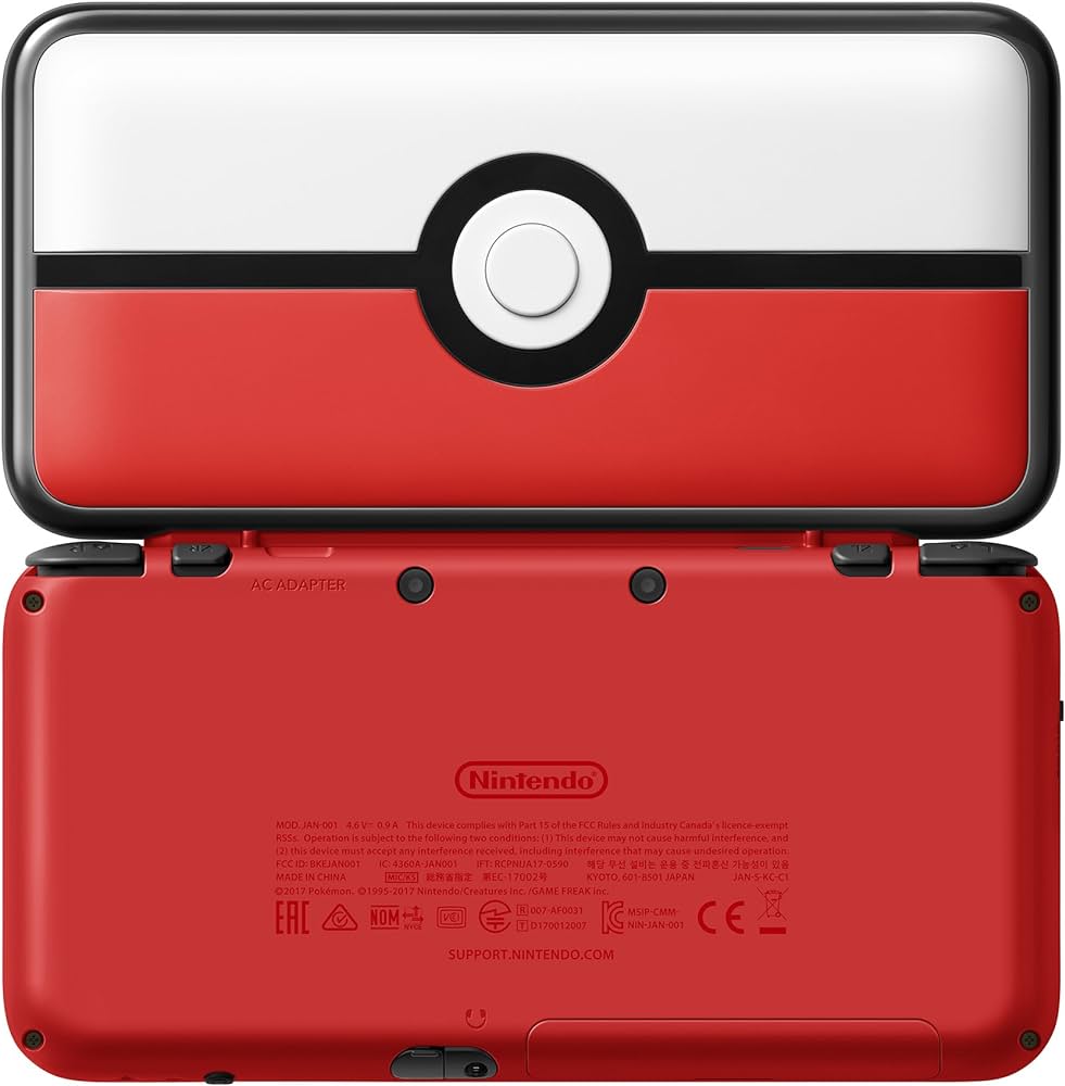 New Nintendo 2DS XL Poke Ball Edition - Limited Edition Handheld Gaming Console for Pokemon Fans | Perfect for Travel, Commuting & Retro Gaming