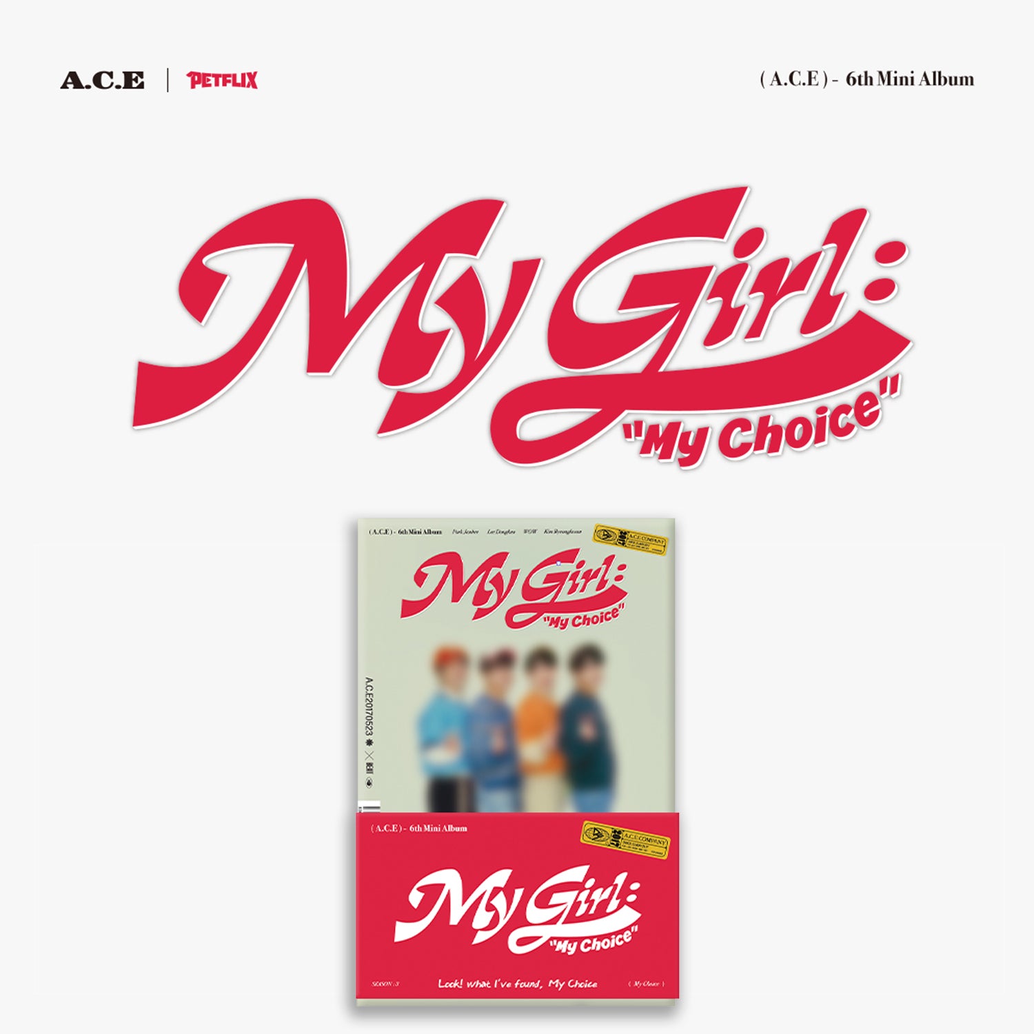 A.C.E 6th Mini Album 'MY GIRL : MY CHOICE' (POCA ALBUM) - Kpop Music CD for Fans, Collectors & Gift Giving | Perfect for Birthdays, Anniversaries & Kpop Events