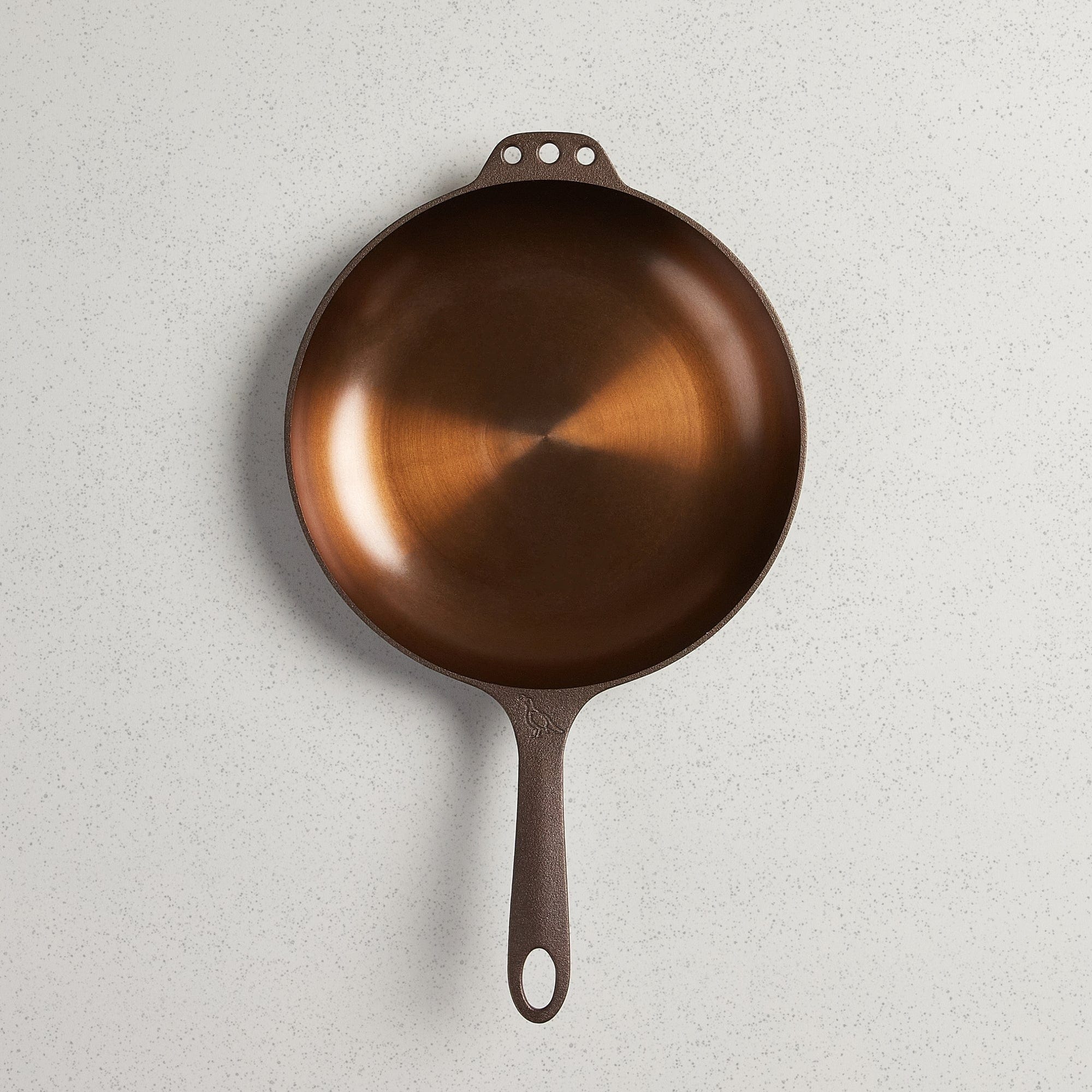 Premium Smithey Ironware 10-Inch Cast Iron Skillet - Polished Frying Pan with Curved Sides - Made in USA - Perfect for Searing, Baking & Camping Cooking