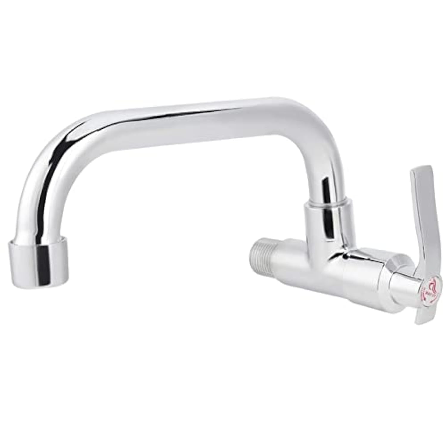 Wall Mount Kitchen Faucet - G1/2 Inch Cold Water Tap, 360° Rotating Silver Single Handle Sink Faucet for Washing Basin | Perfect for Home Kitchen & Laundry Utility | Durable & Stylish for Everyday Use