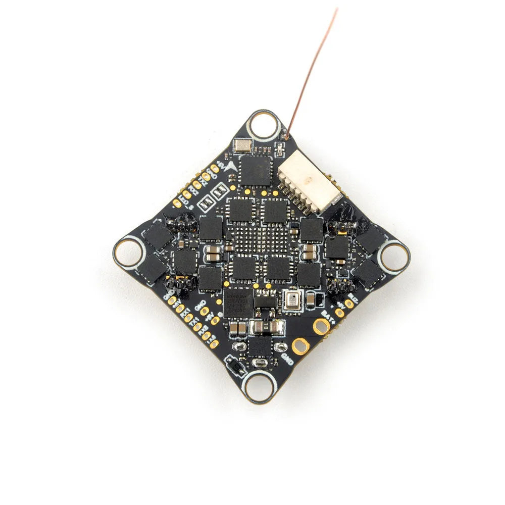 Happymodel CrazyF405HD ELRS 1-2S AIO Flight Controller with Built-in UART ELRS Receiver & 12A BLHELI_S ESC - Perfect for FPV Drone Racing and DIY Quadcopter Builds
