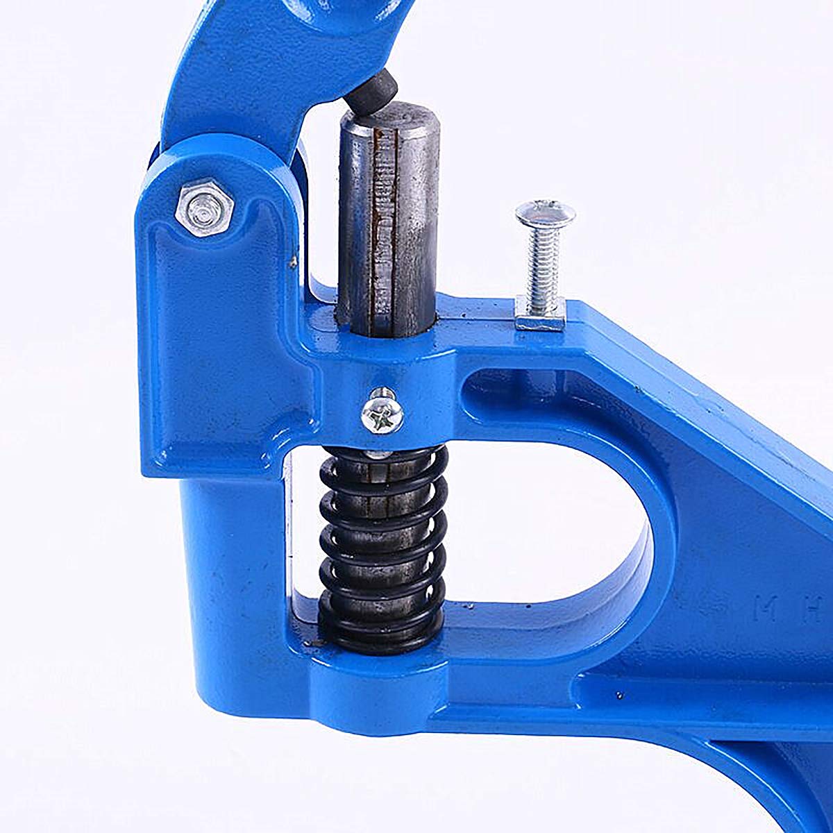 Hand Press Grommet Machine - Metal Snap Button & Rivet Tool for Jeans, Leather, Fabric - Includes Punching Dies & Handle Cover | DIY Clothing Repair, Crafting, Upholstery Projects