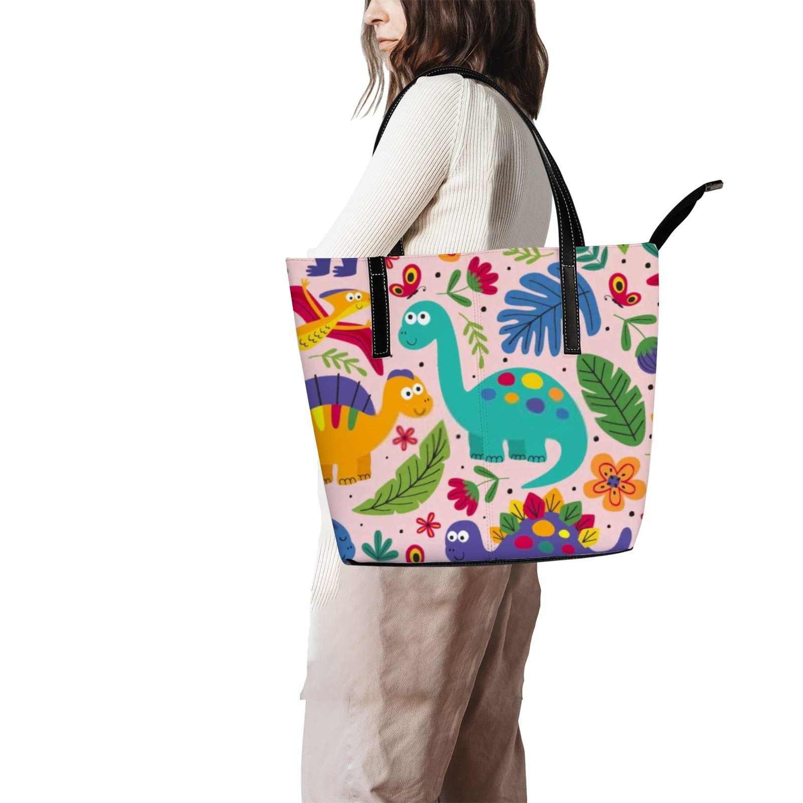 Women's Leather Crossbody Handbag & Work Tote with Zipper - Stylish Coach-Inspired Purse for Office, Travel & Everyday Use