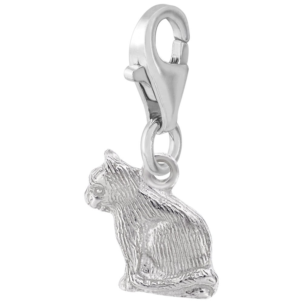 Cat Charm with Lobster Claw Clasp - Dainty Pet Jewelry Charms for Bracelets & Necklaces - Perfect for DIY Jewelry Making, Gifts, and Animal Lover Accessories