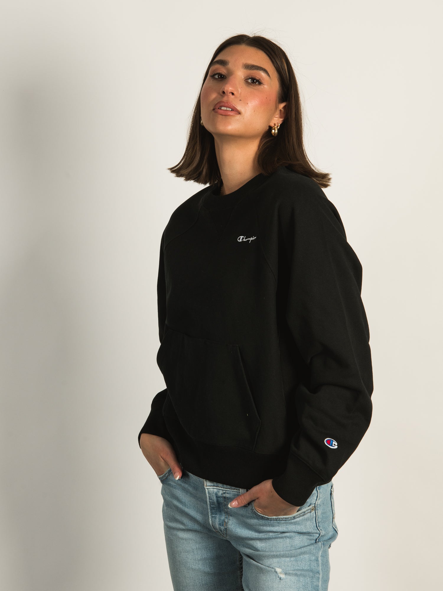 Champion Reverse Weave Crewneck Sweatshirt - Men's Heavyweight Cotton Pullover for Casual Wear & Street Style