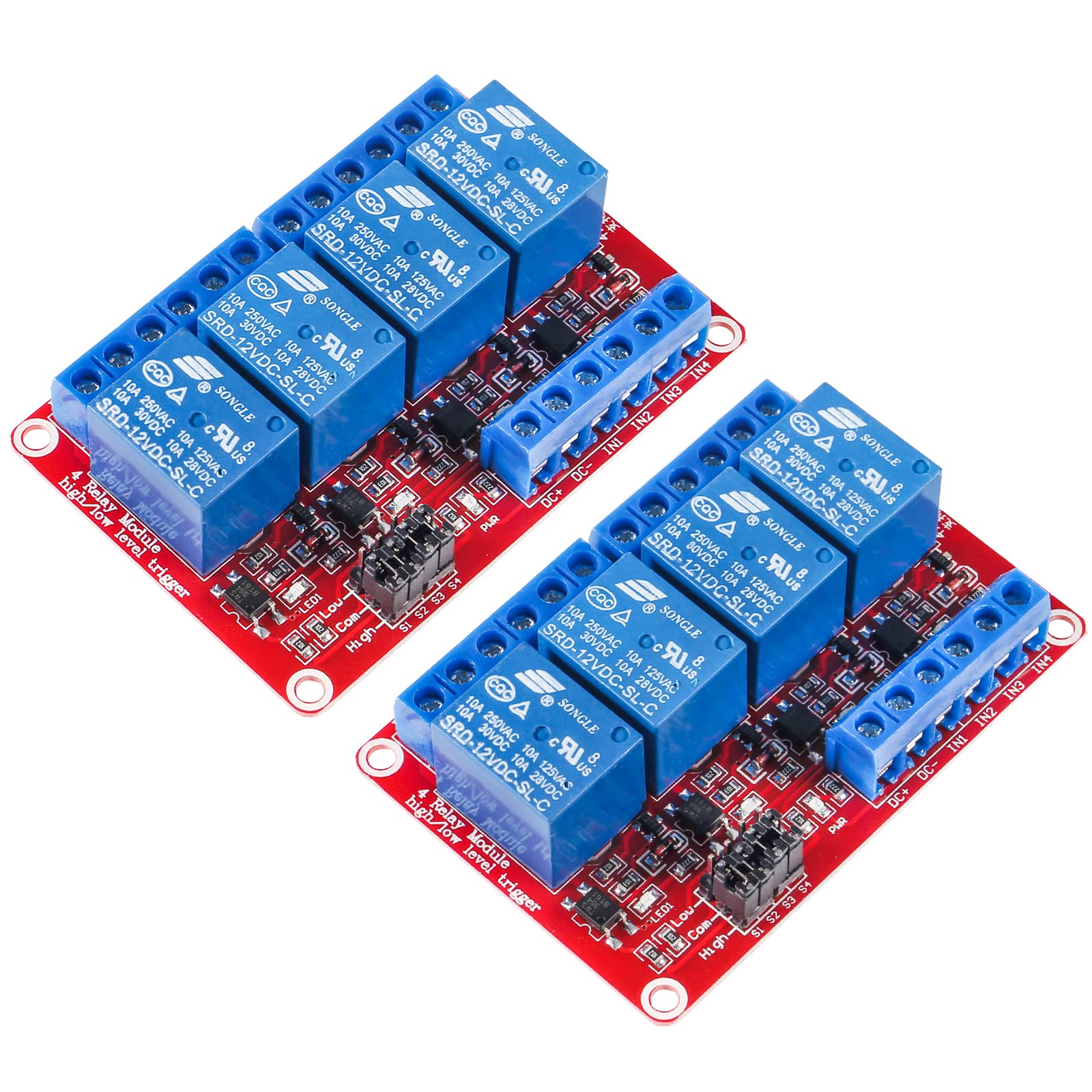 2PCS Solid State Relay Module - High & Low Level Triggering for Industrial Automation, Smart Home & HVAC Control | SSR for PLC, Arduino & DIY Projects