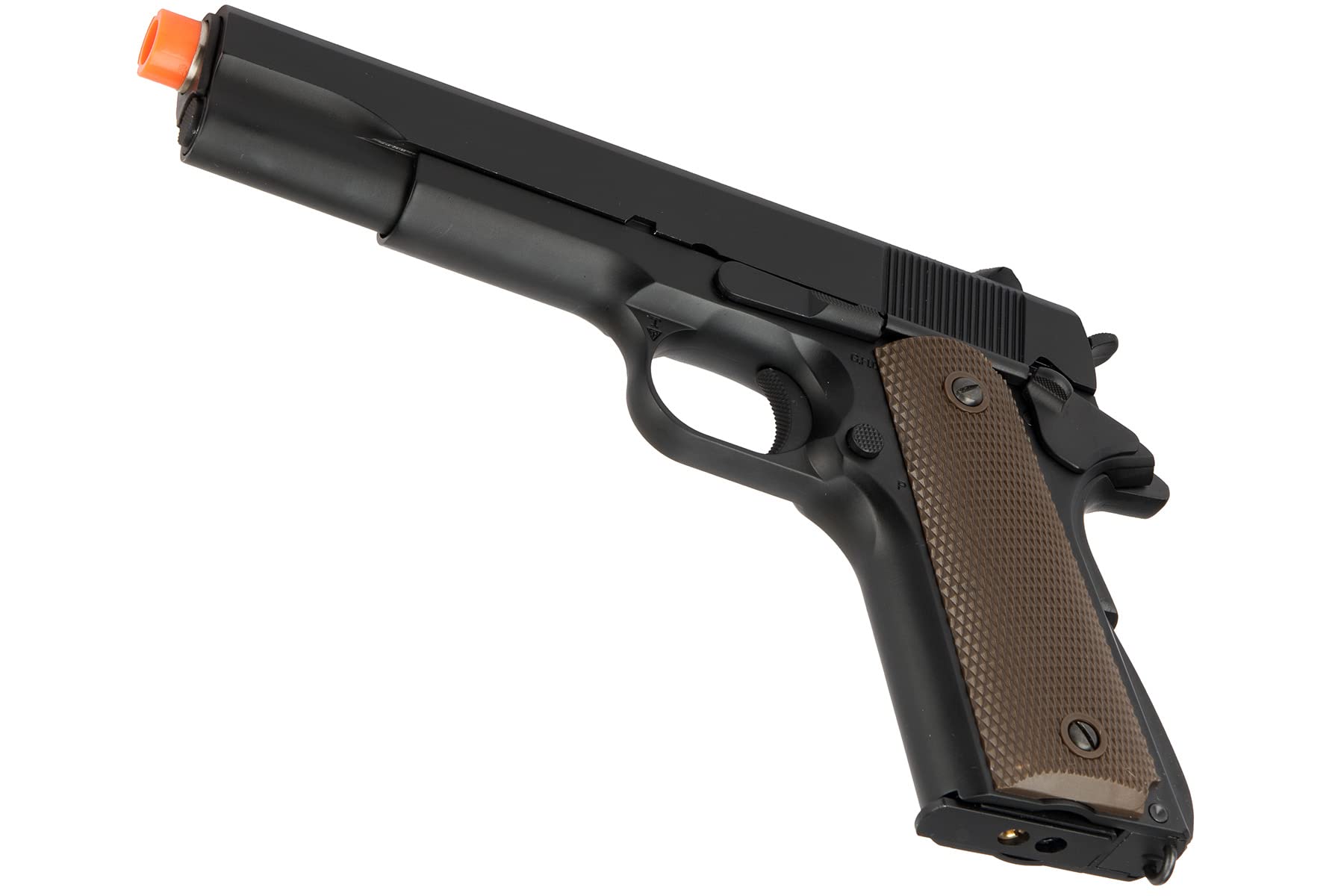 Army Armament Full Metal 1911 Gas Blowback Airsoft Pistol with Silver Barrel - R31 | Realistic Training & Competitive Airsoft Games