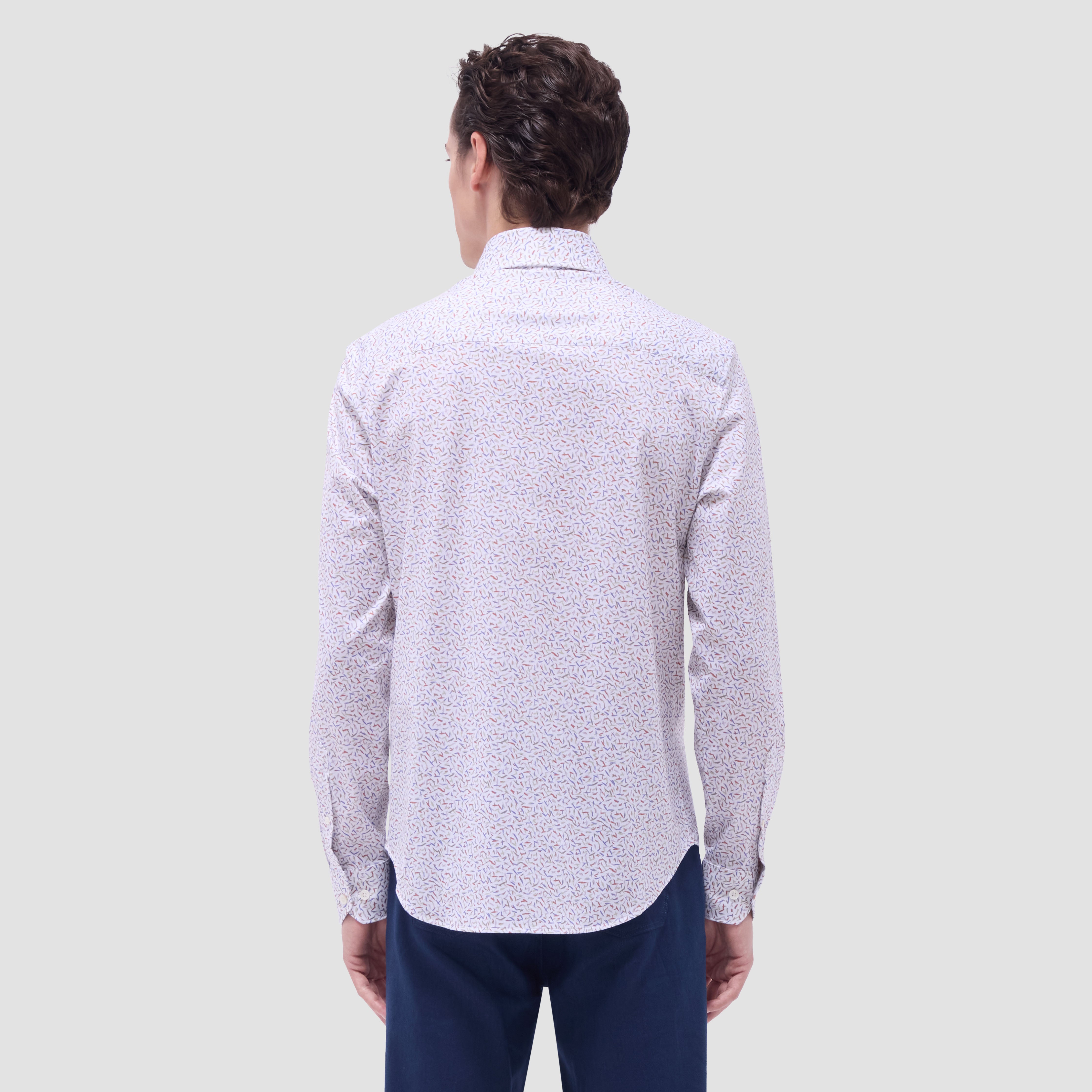 Devon Abstract Print 100% Cotton Shirt for Men - Stylish Casual Wear for Office, Outings & Everyday Comfort