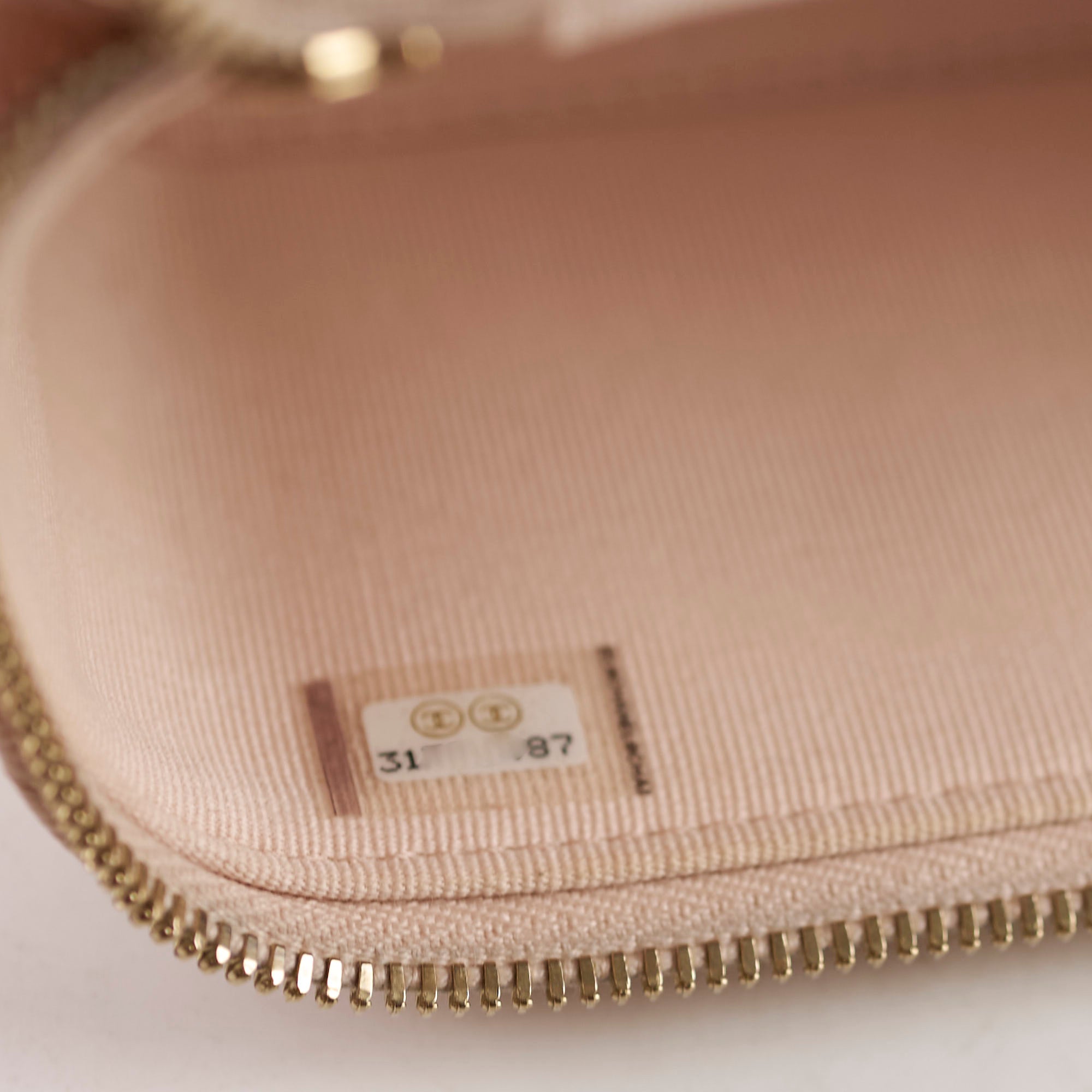 Chanel Mini Vanity Bag Caviar Leather Beige Claire 31 Series 2021 - New Version Luxury Crossbody Bag for Women, Perfect for Parties, Dating & Evening Events