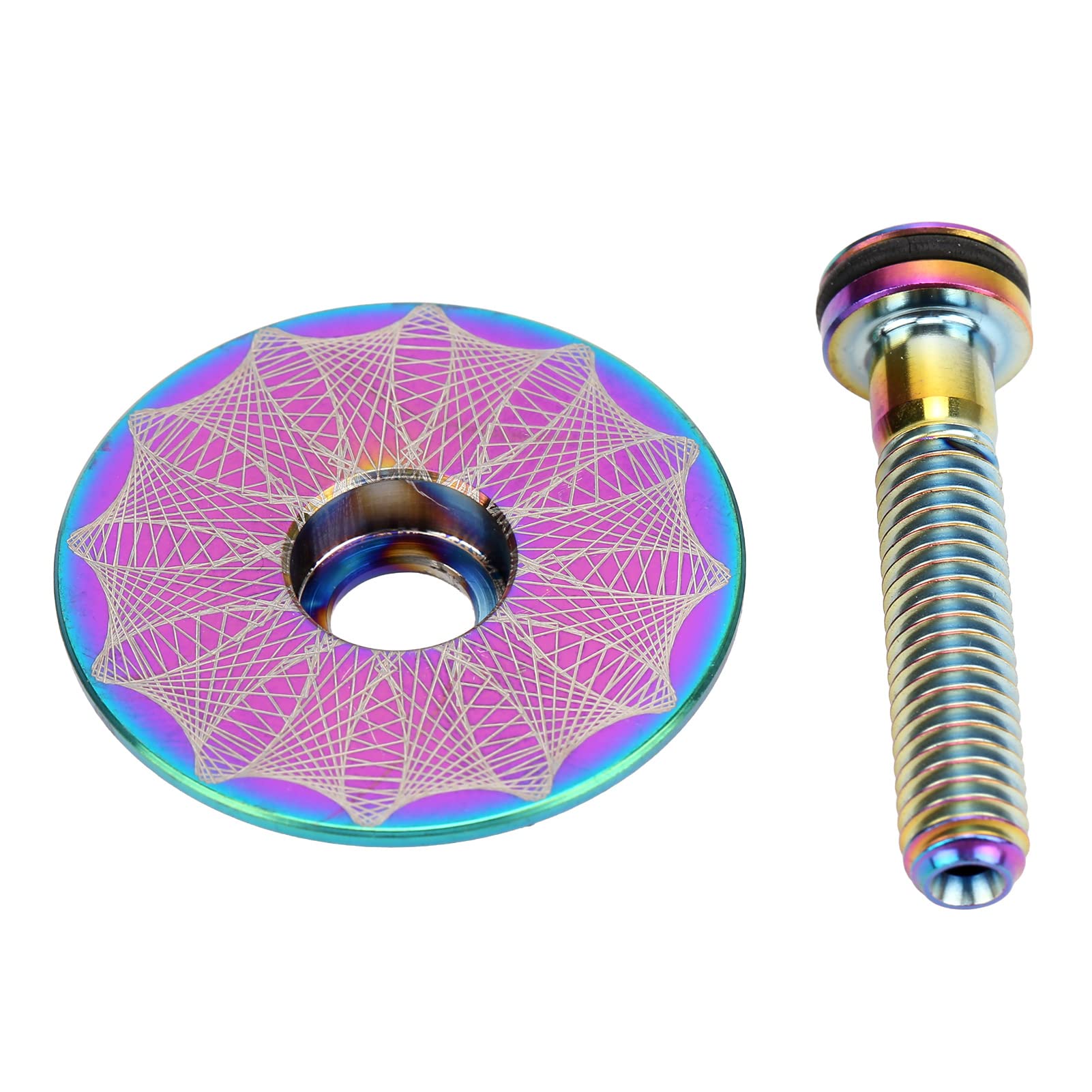 Durable 28.6mm Bike Headset Top Cover - Waterproof & Rustproof Replacement for Mountain Bikes - Colorful Cycling Accessories for Outdoor Adventures & Trail Riding
