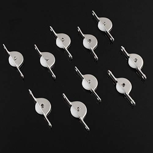 10Pcs Nylon Sliding Roller Wheels for Windows, Doors, Cupboards & Drawers - Smooth Gliding Replacement Pulleys for Furniture and Storage Bins (Home & Office Use)