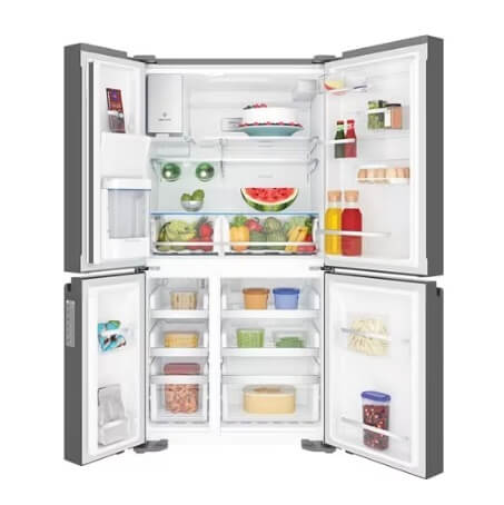 Electrolux EQE6879A B 585L UltimateTaste 900 French Door Refrigerator - Large Capacity Stainless Steel Smart Fridge for Modern Kitchen | Perfect for Family Homes & Entertaining