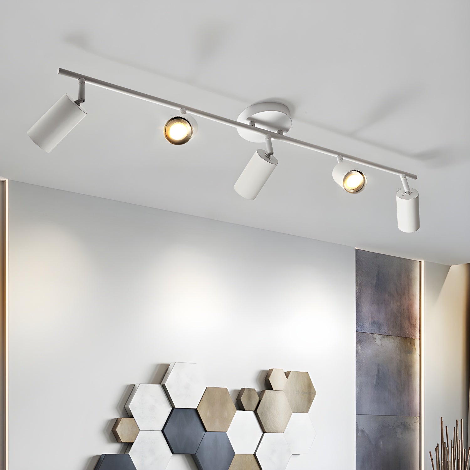 Modern LED Ceiling Light Fixture - Evanna Flush Mount Light for Bedroom, Kitchen, Living Room - Energy Efficient Dimmable Lighting for Home & Office