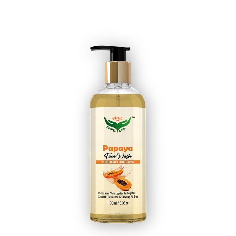 Natural Papaya Face Wash for Brightening & Smooth Skin - Refreshing Cleanser for Glowing Complexion | Perfect for Daily Skincare & Acne-Prone Skin