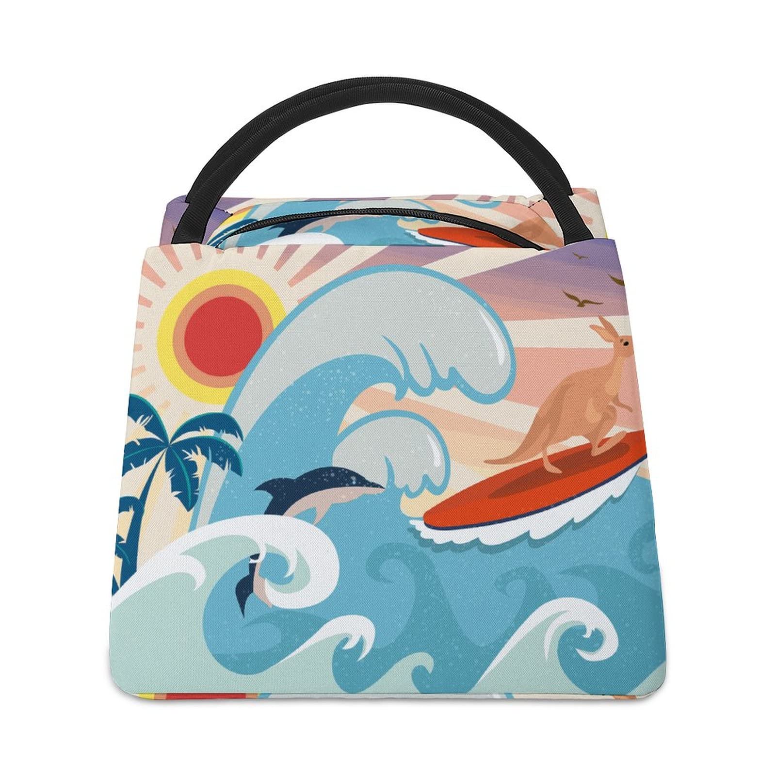 Insulated Lunch Tote Bag for Women - Thermal Reusable Work Meal Bag with Aluminum Lining, Leakproof & Eco-Friendly - Perfect for Office, School, Beach & Picnic