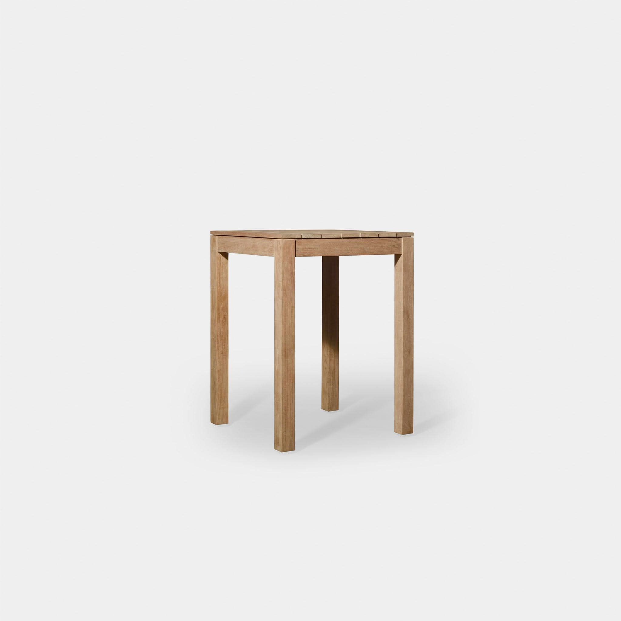 Pacific Teak Square Bar Table - Durable Outdoor & Indoor Dining Table for Patio, Deck, or Kitchen - Perfect for Entertaining & Relaxing
