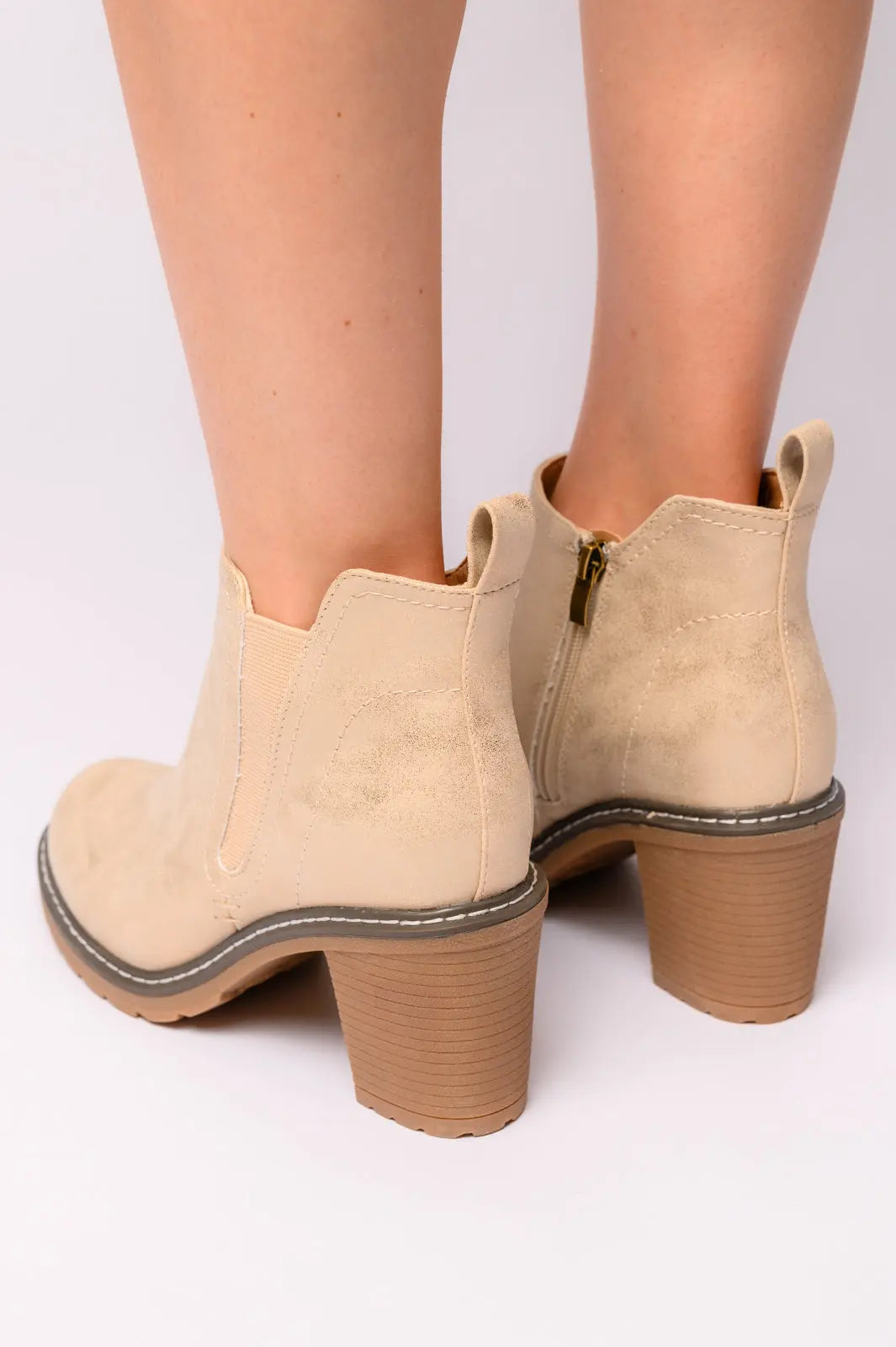 Gold Bite Me Bootie - Stylish Women's Heeled Sandals for Parties, Weddings & Night Out