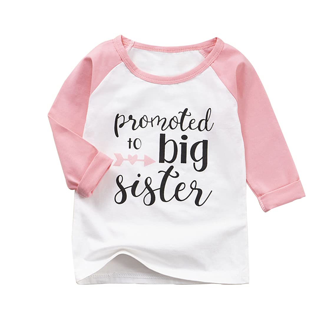 Big Brother Big Sister T-Shirt - Cute Raglan Long Sleeve Tee for Baby Boy & Girl - Perfect Sibling Announcement Gift for New Big Brothers & Sisters - Ideal for Pregnancy Reveals, Gender Announcements & Family Photos