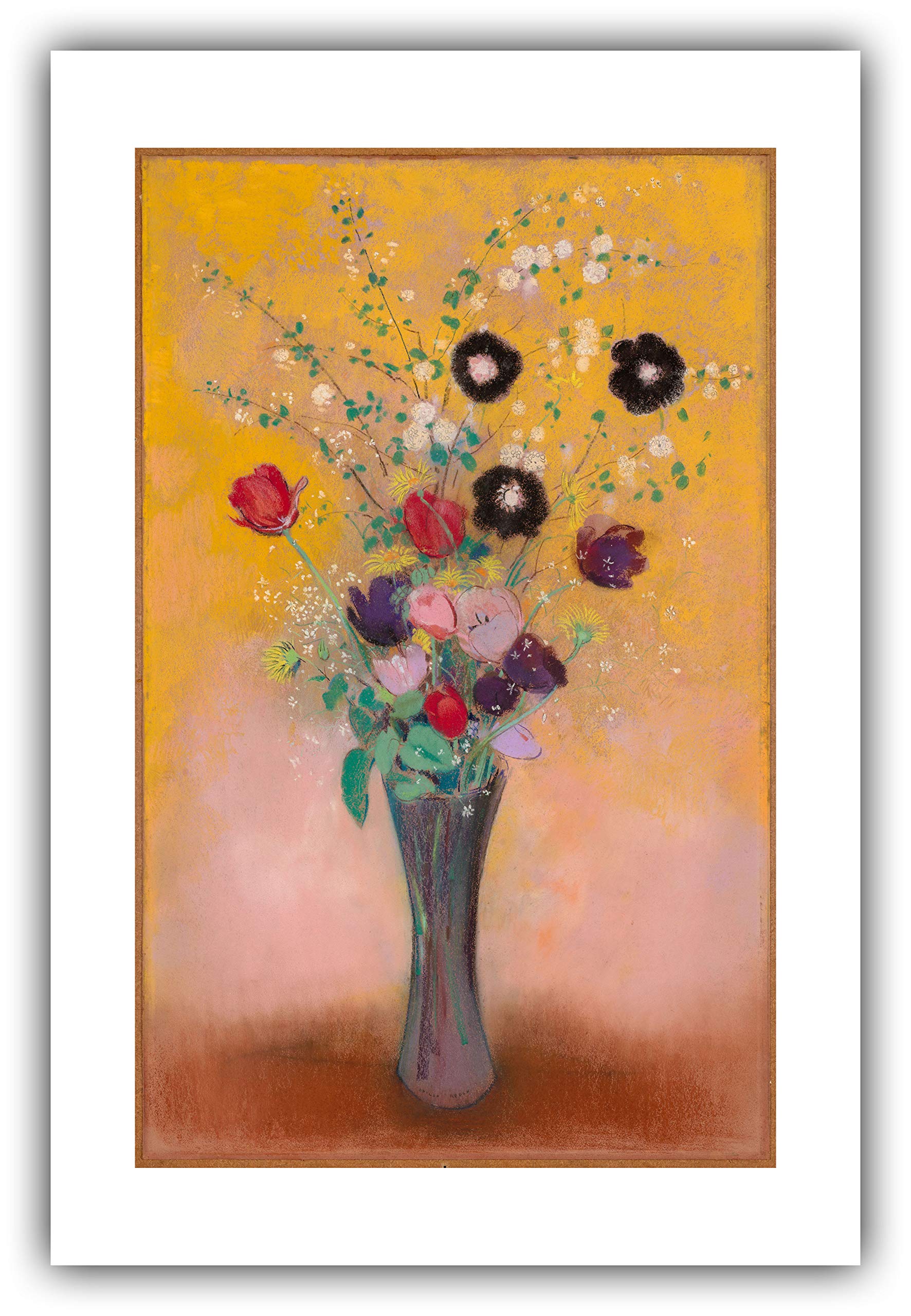 Odilon Redon 'Vase of Flowers' (1916) - High-Quality Museum Giclee Print - Perfect for Home Decor, Office Art & Gift Giving
