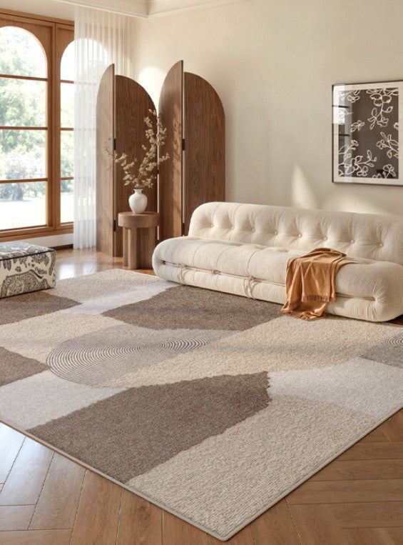 Modern Geometric Area Rugs - Large Contemporary Floor Carpets for Dining Room, Living Room & Bedroom | Non-Slip Soft Home Decor for Cozy Spaces