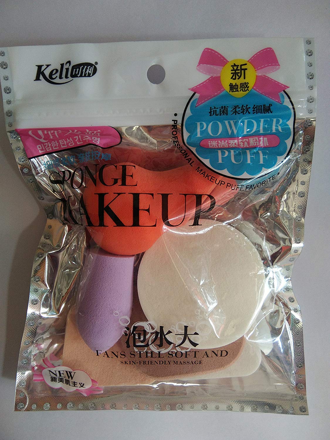 RekhaRi's 6-in-1 Multicolor Makeup Sponge Beauty Blender & Keli Puff - Perfect for Foundation, Concealer, Powder & Cream Application | Professional Cosmetic Tool for Flawless Makeup