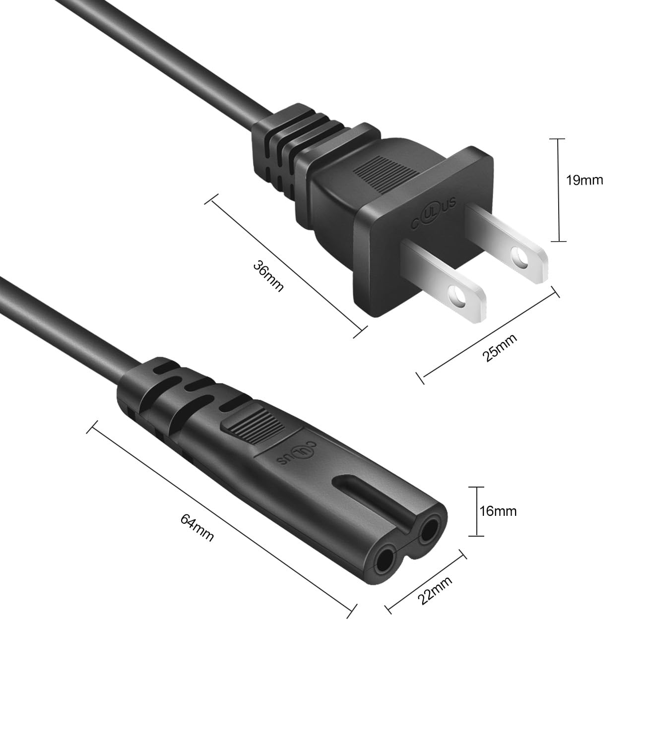 Replacement AC Power Cord for PS5, PS4 Slim, PS3 Slim & Super Slim, Xbox Series X/S, Xbox One X/S - 6ft Universal Power Supply Cable - Perfect for Gaming Setup & Home Entertainment Systems