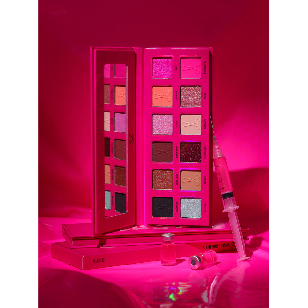Blend Bunny Cosmetics Plastic Eyeshadow Palette - Vegan & Cruelty-Free Makeup Palette for Professional & Everyday Use - Perfect for Makeup Artists, Beauty Enthusiasts & Gift Giving