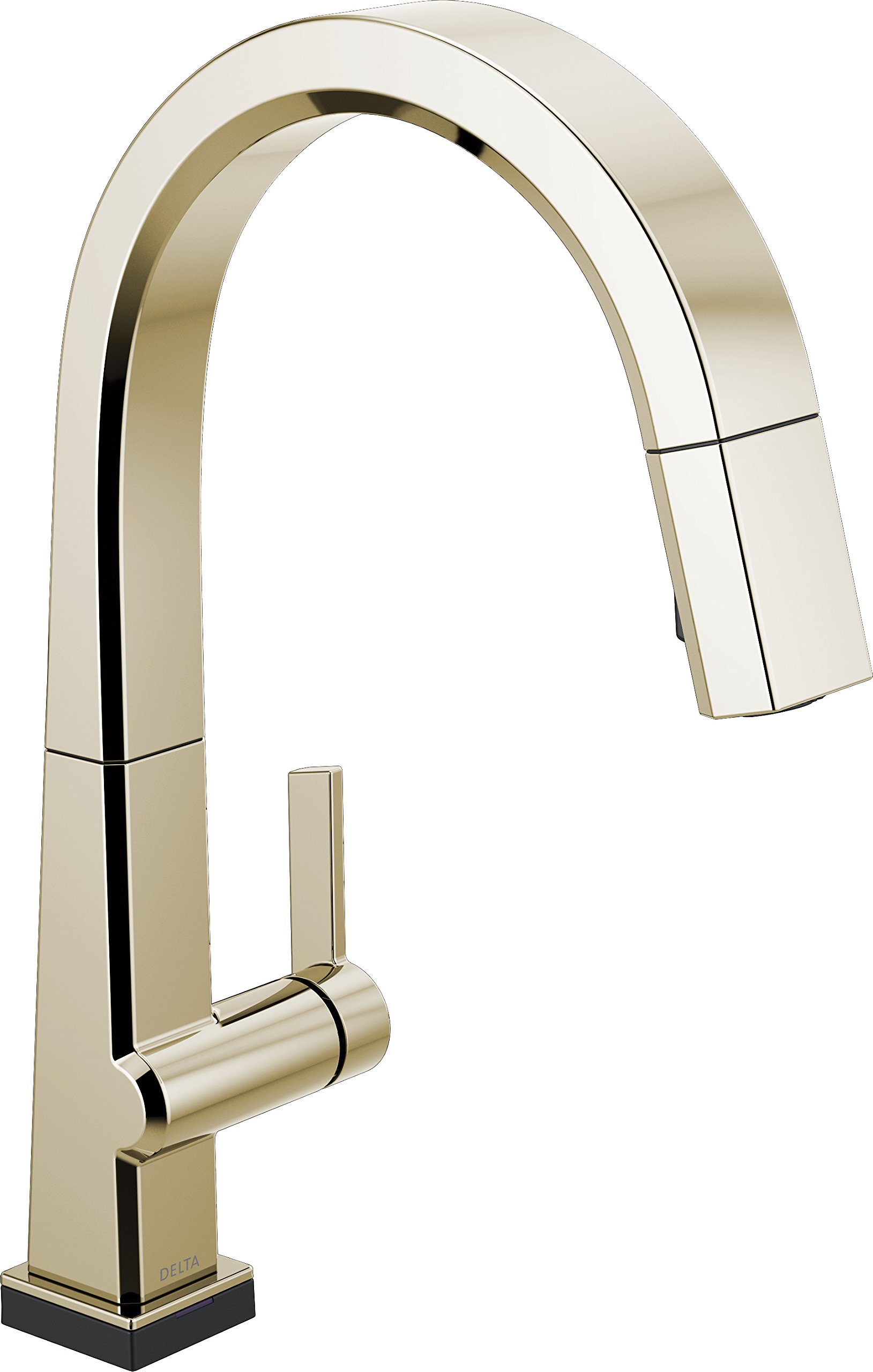 Delta Touch2O Pivotal Touch Kitchen Faucet with Pull Down Sprayer, Polished Nickel 9193T-PN-DST, Ideal for Modern Home Kitchens and Busy Households