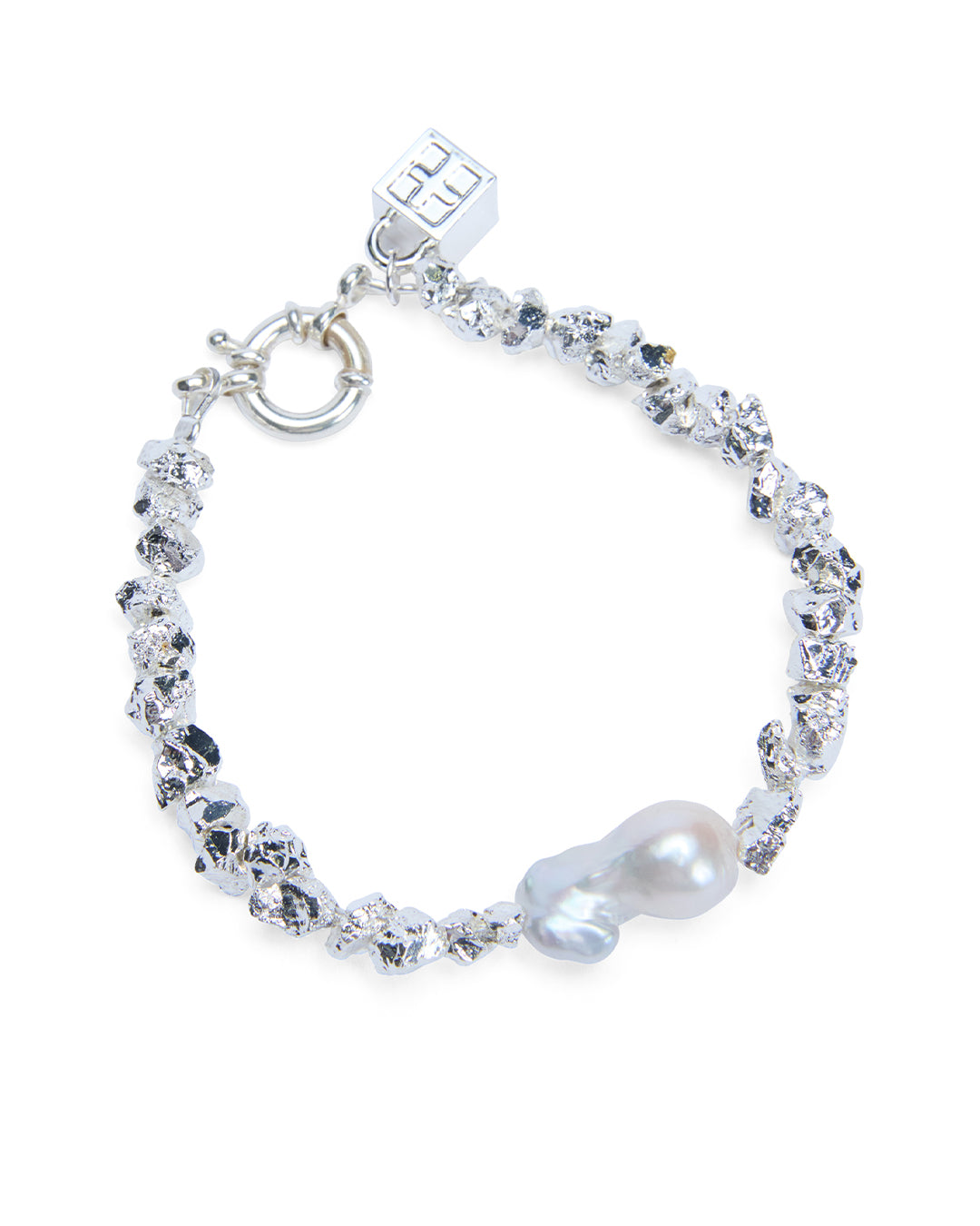 Uncut Silver Bracelet for Women - Handmade Sterling Silver Jewelry - Boho Chic Accessories for Everyday Wear & Special Occasions