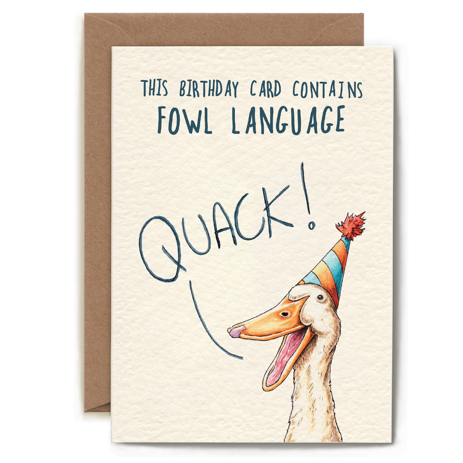 Funny Foul Language Birthday Card - Hilarious Adult Humor Greeting Card for Friends & Coworkers - Perfect for Parties & Office Gifts