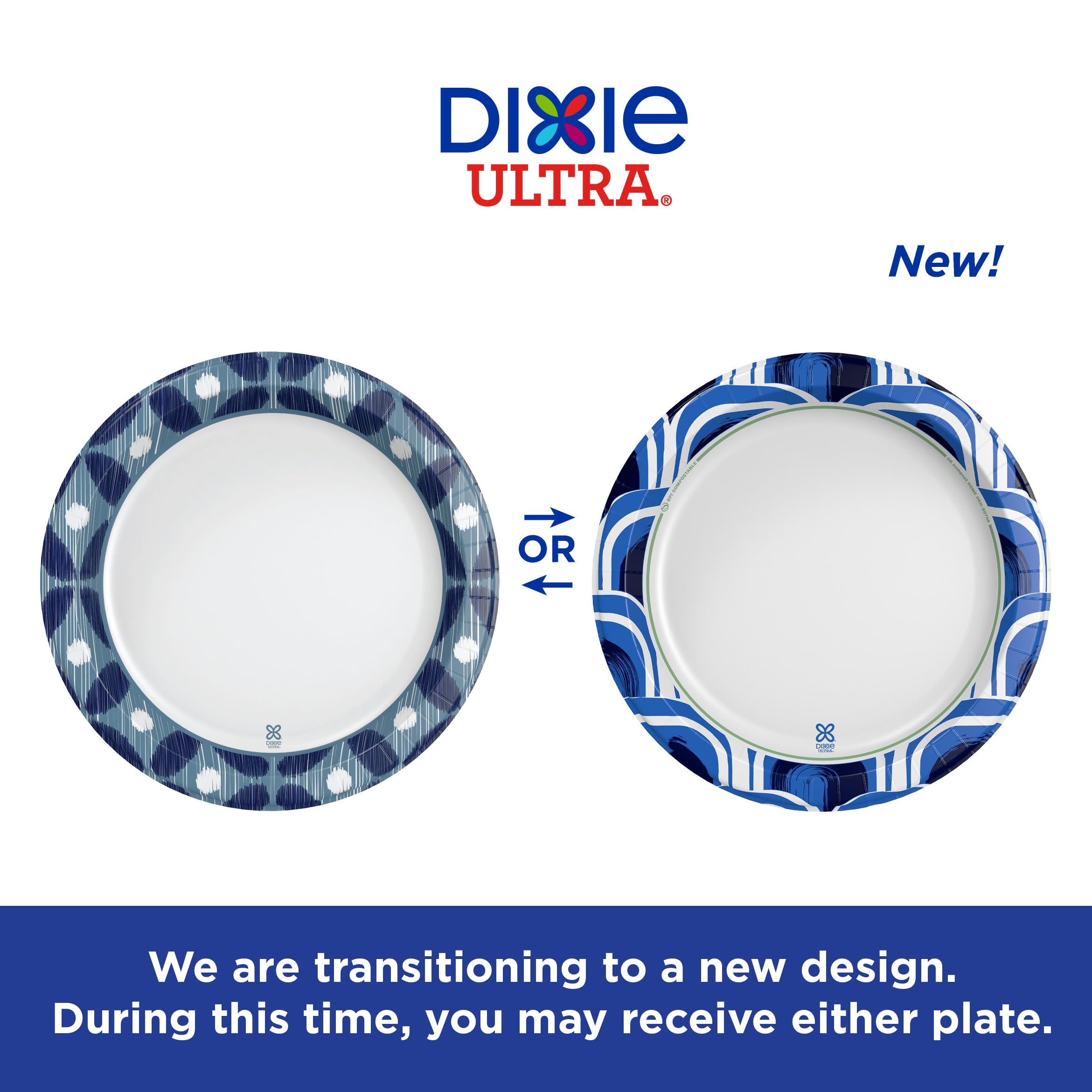 Dixie Ultra Large 11 Inch Paper Plates - 25 Count, 3X Stronger & Heavy Duty | Microwave-Safe, Soak-Proof & Cut Resistant | Perfect for BBQs, Parties & Messy Meals