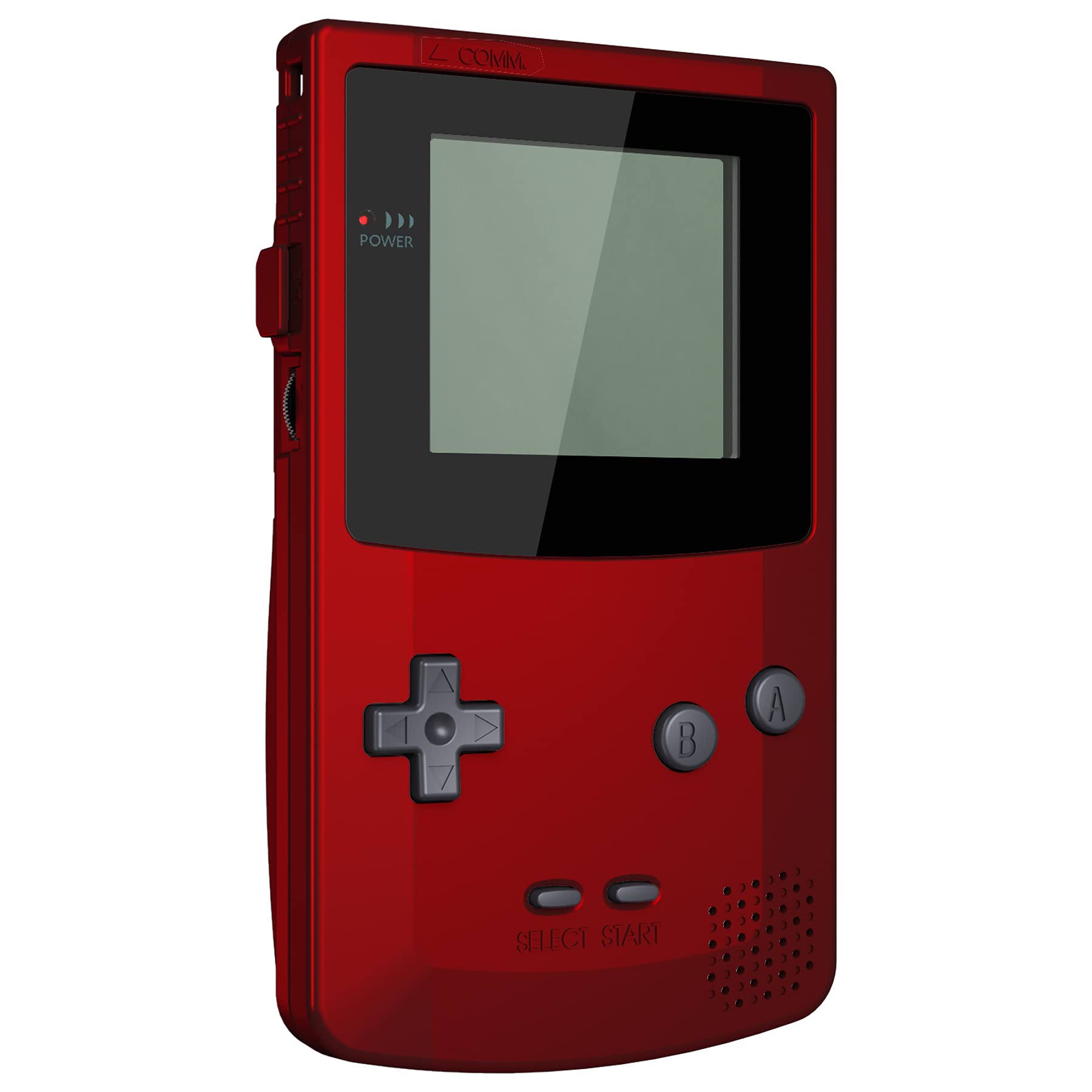 eXtremeRate Scarlet Red Replacement Shell Full Housing Cover with Buttons for Gameboy Color (GBC) - Compatible with OSD IPS, Regular IPS & Standard LCD Screens - DIY Console Repair & Customization - Perfect for Gaming Enthusiasts & Retro Collectors