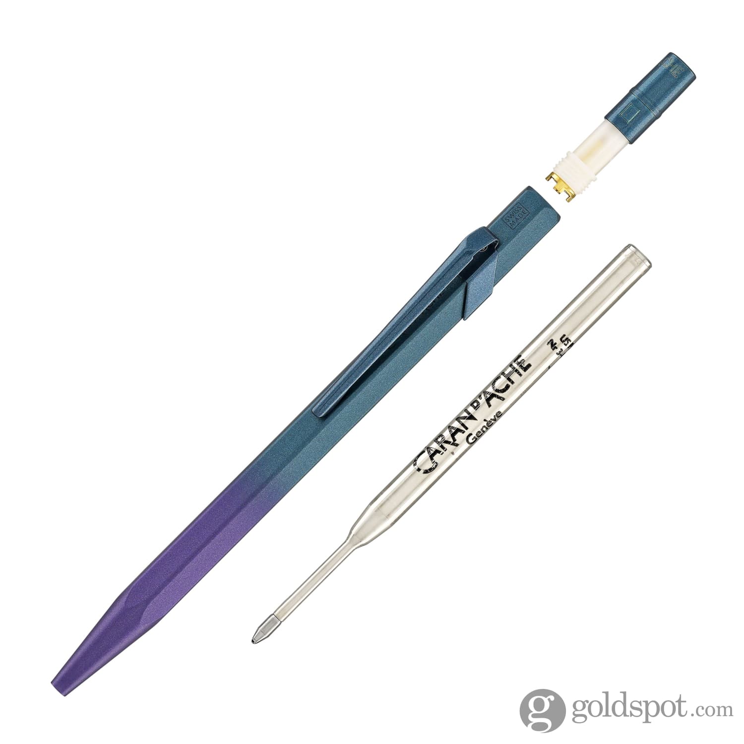 Caran d'Ache 849 Claim Your Style Ballpoint Pen - Purple Ocean Limited Edition #5 | Premium Swiss Writing Instrument for Office, Gifts & Collectors