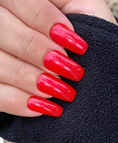 Falling in Love Red Nail Polish - Shimmer Nail Lacquer with Long Lasting Wear, Vegan & Cruelty Free - Perfect for Valentine's Day, Date Night & Special Occasions