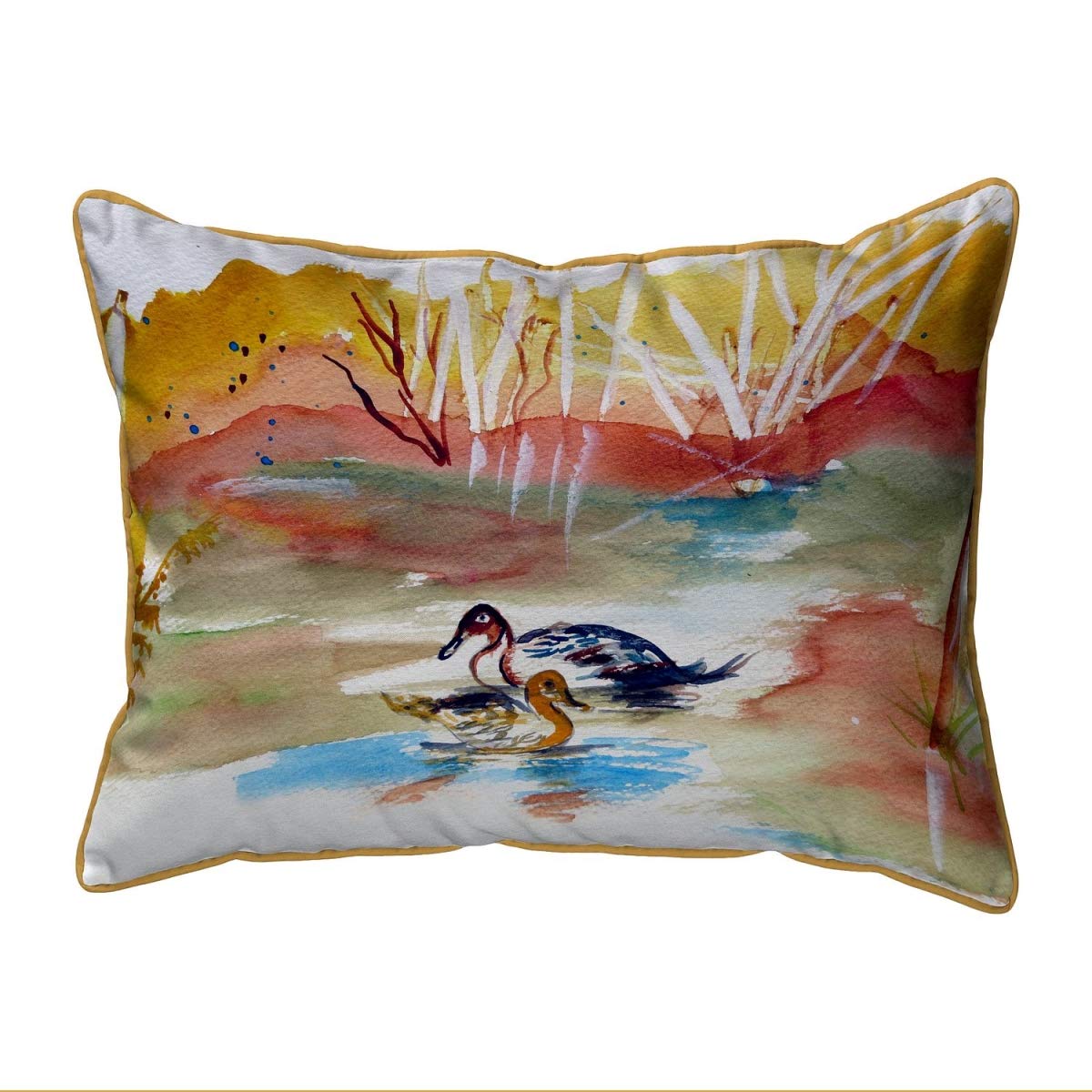 Betsy Drake SN1016 Decorative Throw Pillow 11x14 Inches - Multi Color Soft Cushion for Sofa, Bed, Living Room & Home Decor