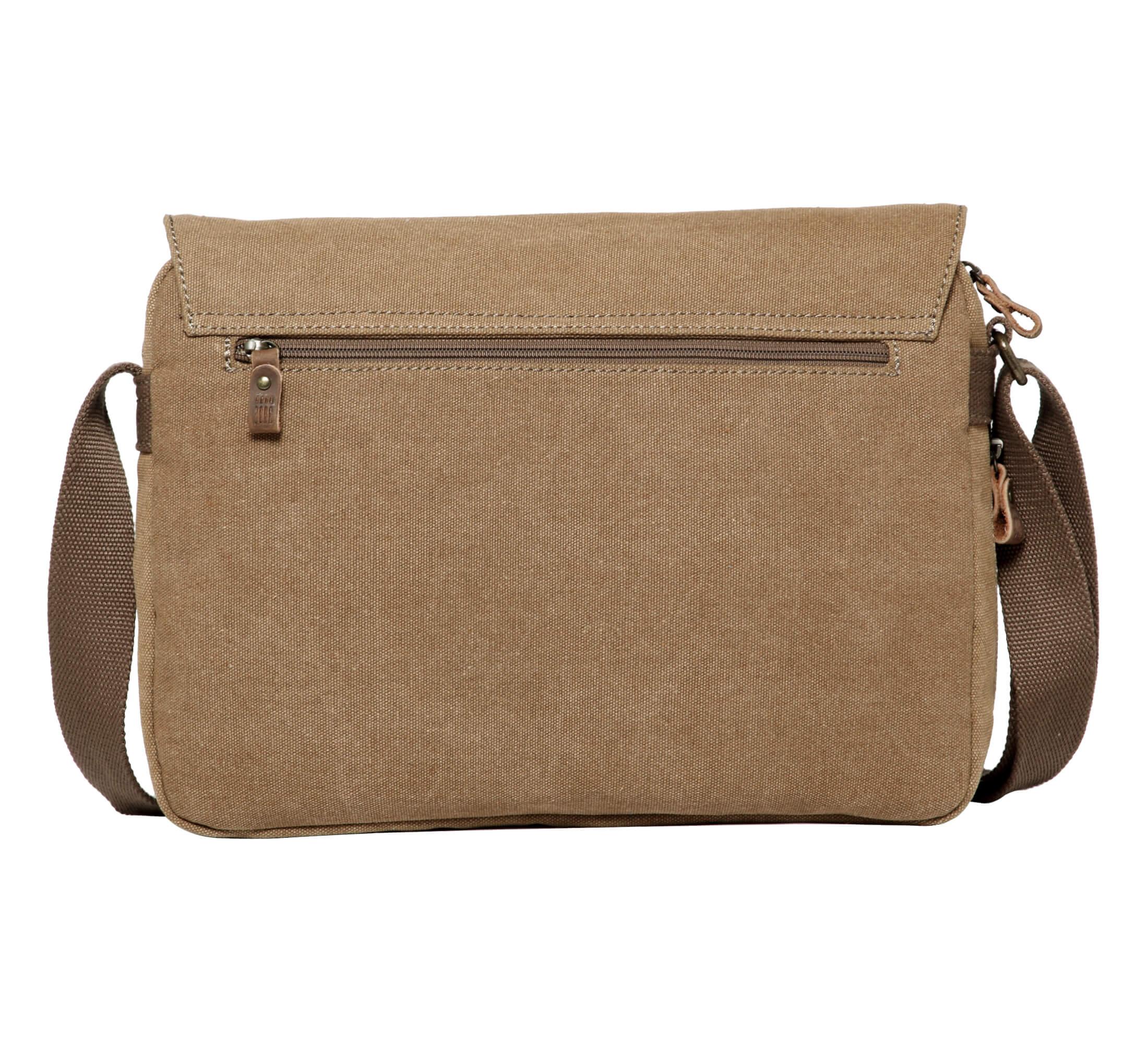 TRP0241 Troop London Classic Canvas Messenger Bag - Stylish & Durable Crossbody Bag for Men & Women - Perfect for Work, Travel & Everyday Use